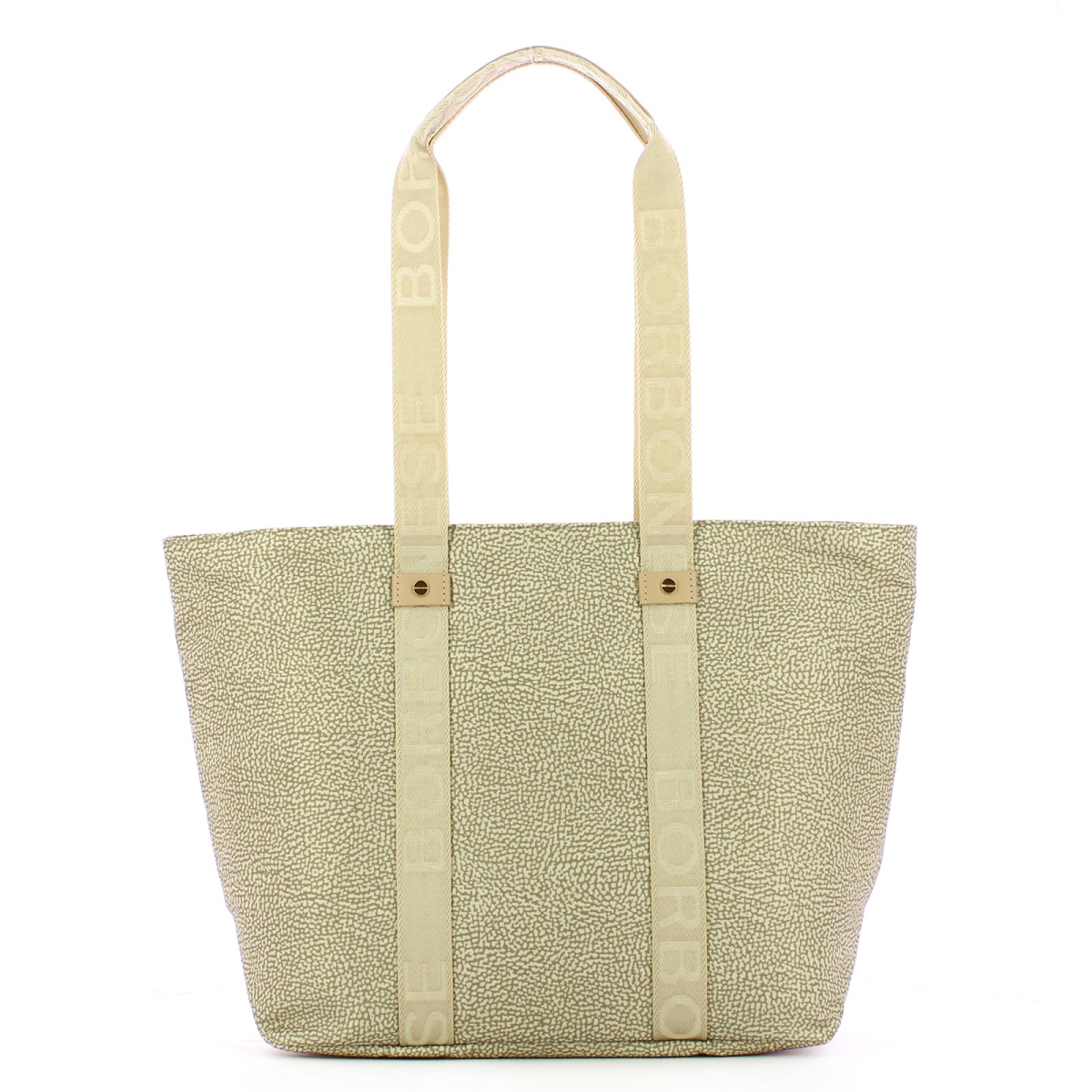 Borbonese Shopper Eco Line Medium Sabbia - 1