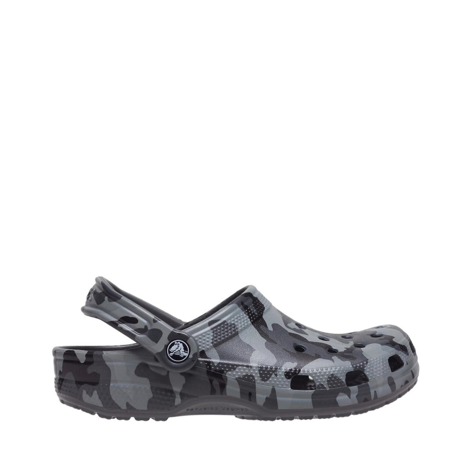 Crocs Classic Sabot Printed Camo Clog Slate Grey Multi - 1