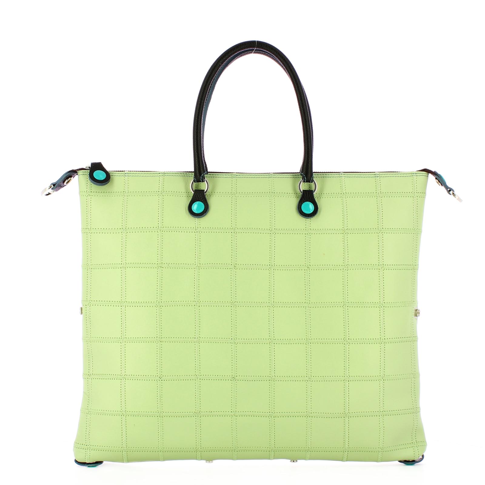 Gabs Borsa G43 L Patchwork in pelle opaca Celadon - 1