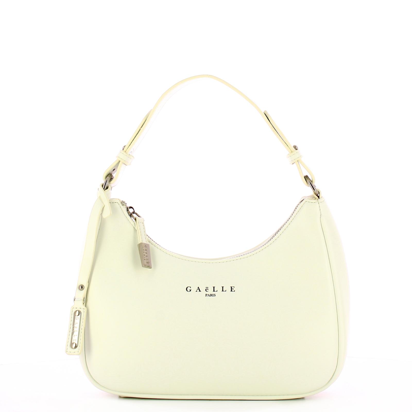 Gaëlle Hob Bag in similpelle liscia Bianco - 1