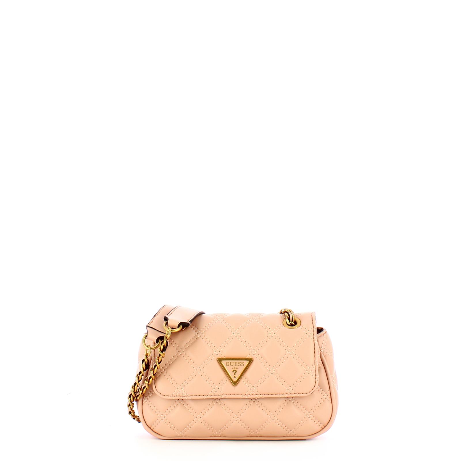 Guess Mini Borsa a spalla Giully trapuntata Apricot Cream - 1