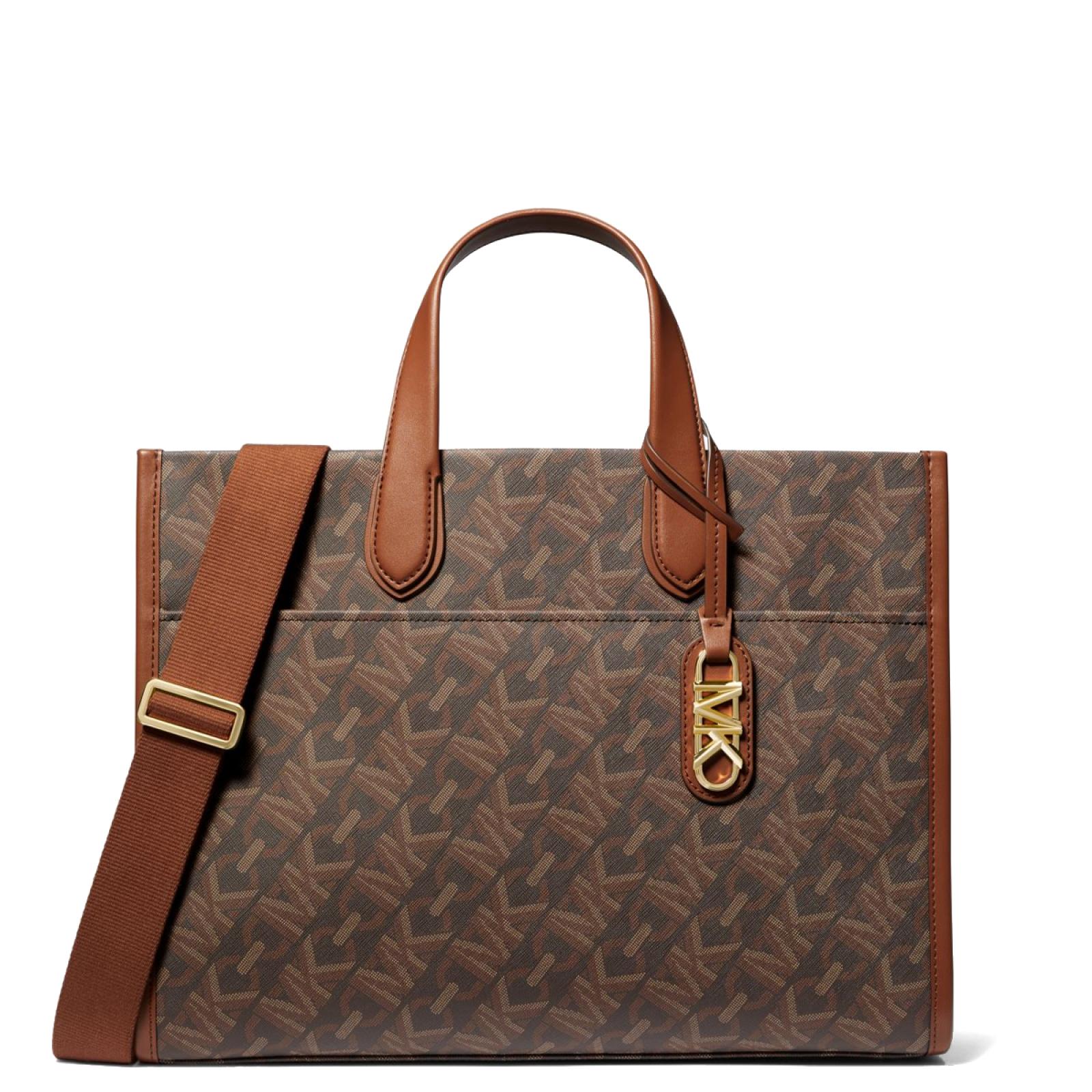 Michael Kors Borsa a mano Gigi Empire Large Brown Luggage - 1