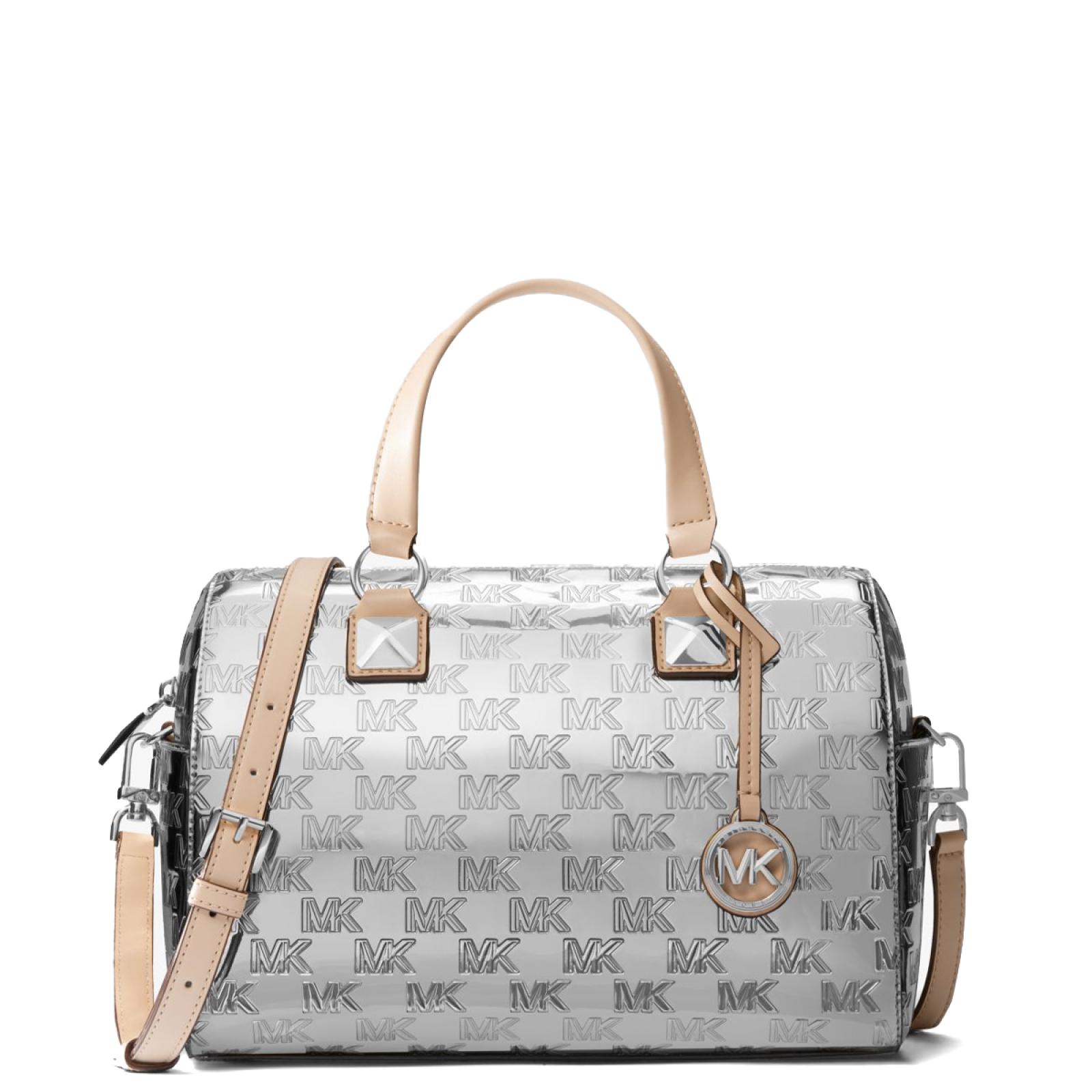 Michael Kors Bauletto Grayson in vernice Silver - 1