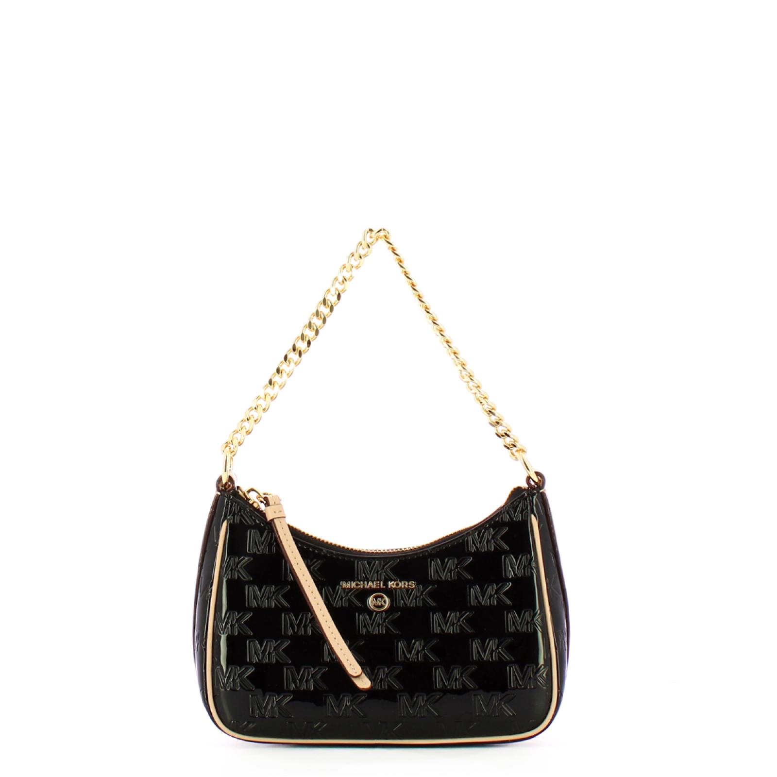 Michael Kors Borsa a spalla Jet Set Charm Small in vernice Black - 1