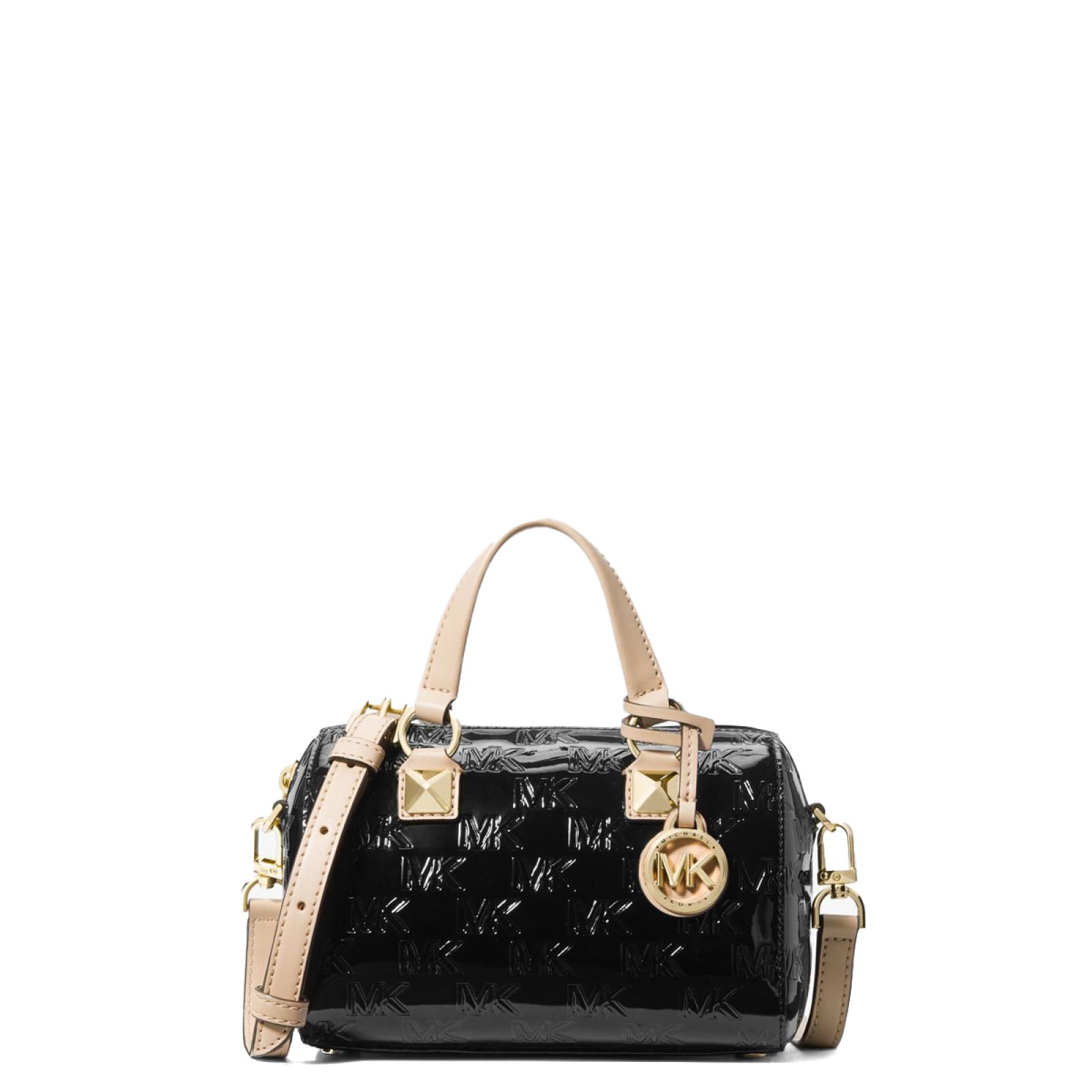 Michael Kors Mini Bauletto Grayson in vernice Black - 1