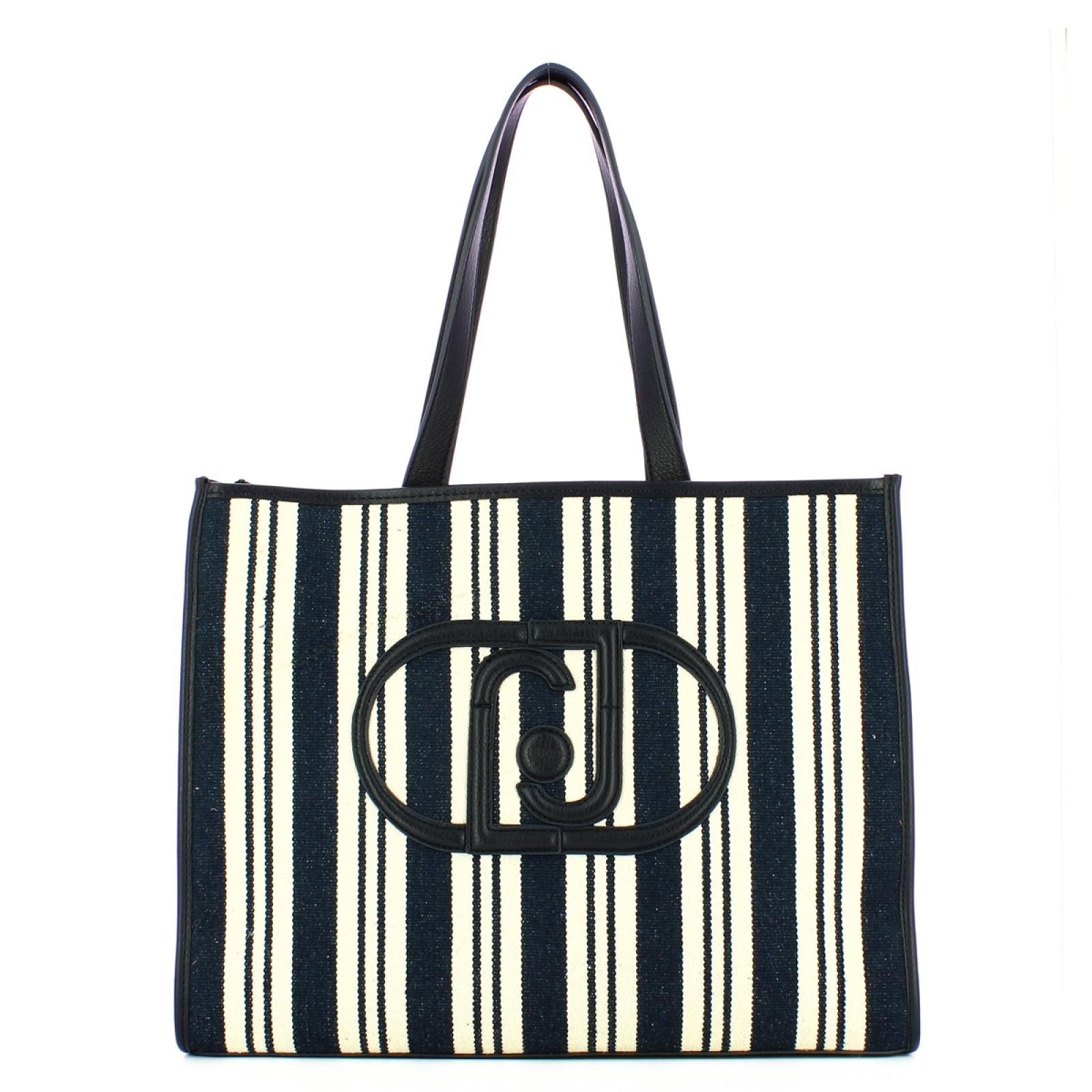 Liu Jo Shopper in tessuto con logo Midnight - 1