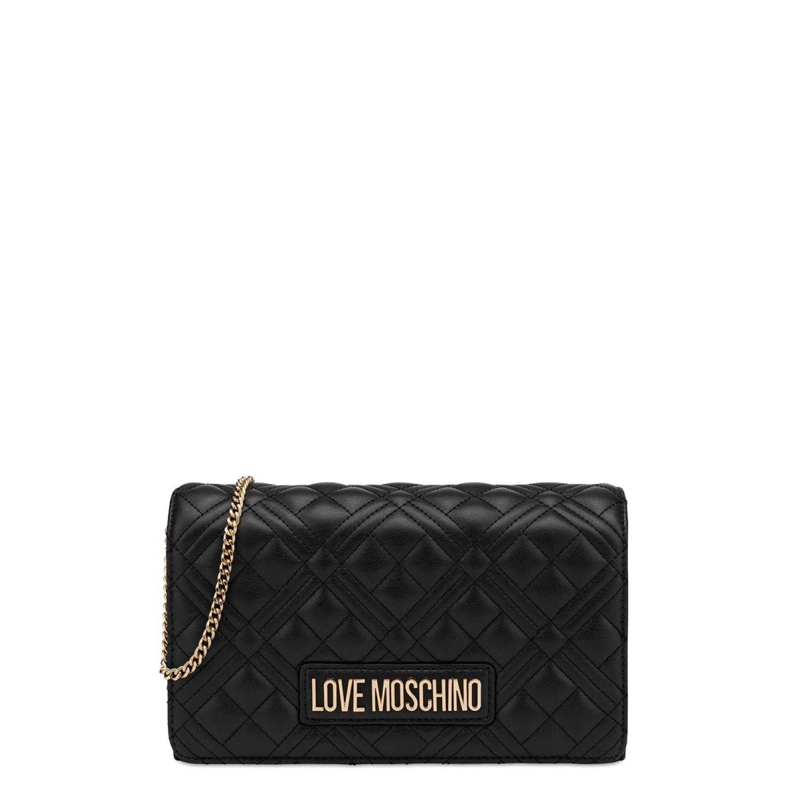 Love Moschino Clutch Shiny Quilted Nero - 1