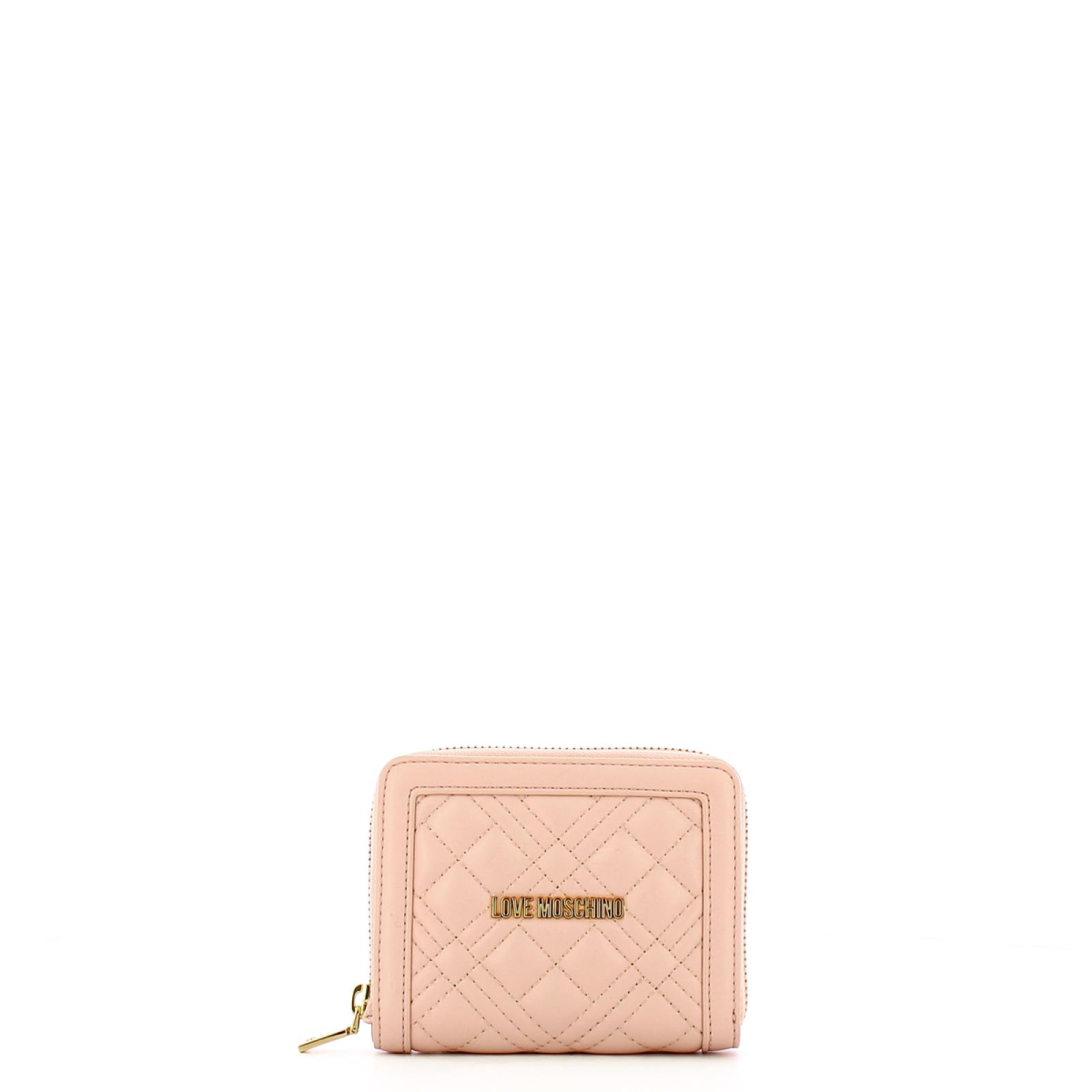 Love Moschino Portafoglio Piccolo Shiny Quilted Cipria - 1