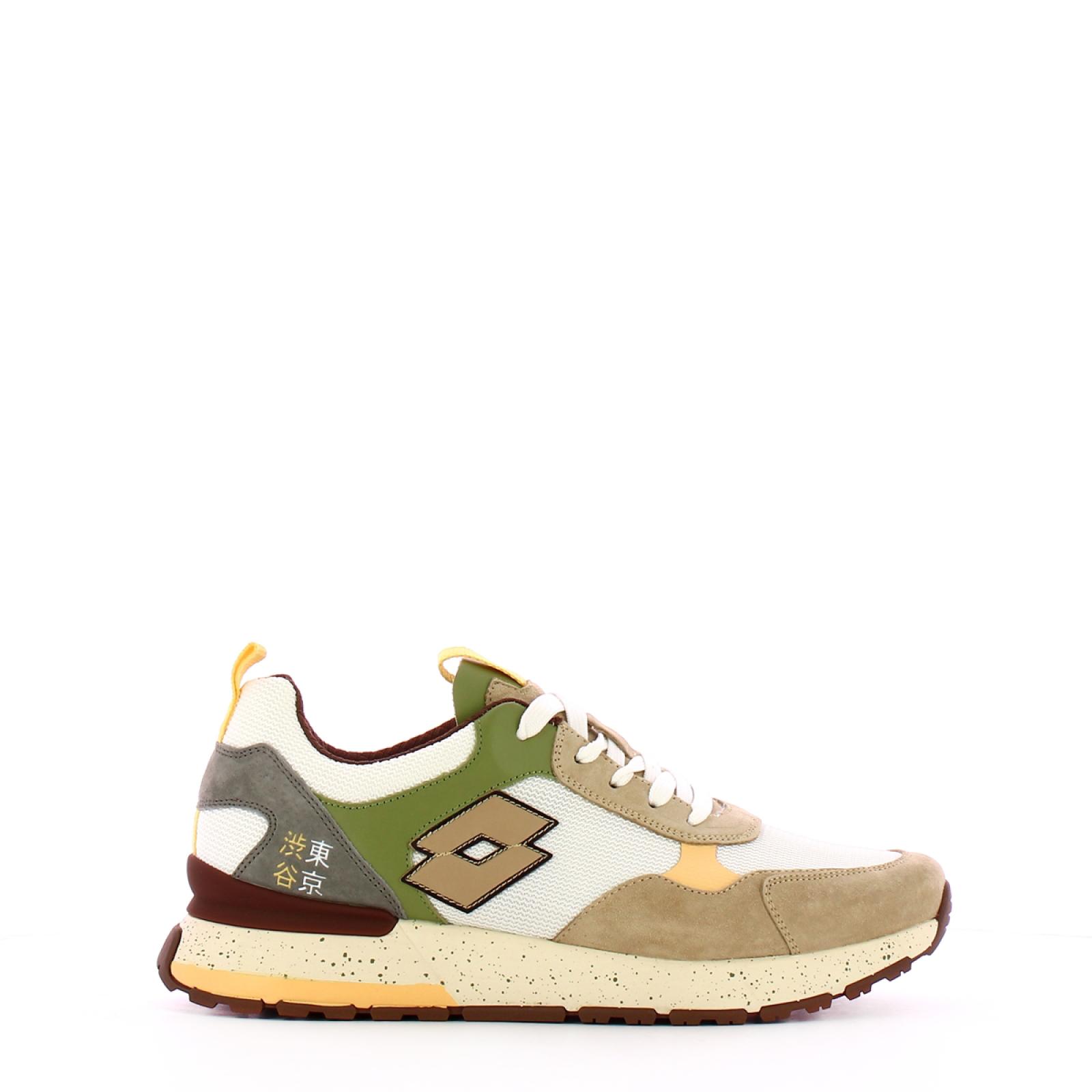 LOTT Sneakers Tokyo Shibuya White Irish Beige Mosstone Green - 1