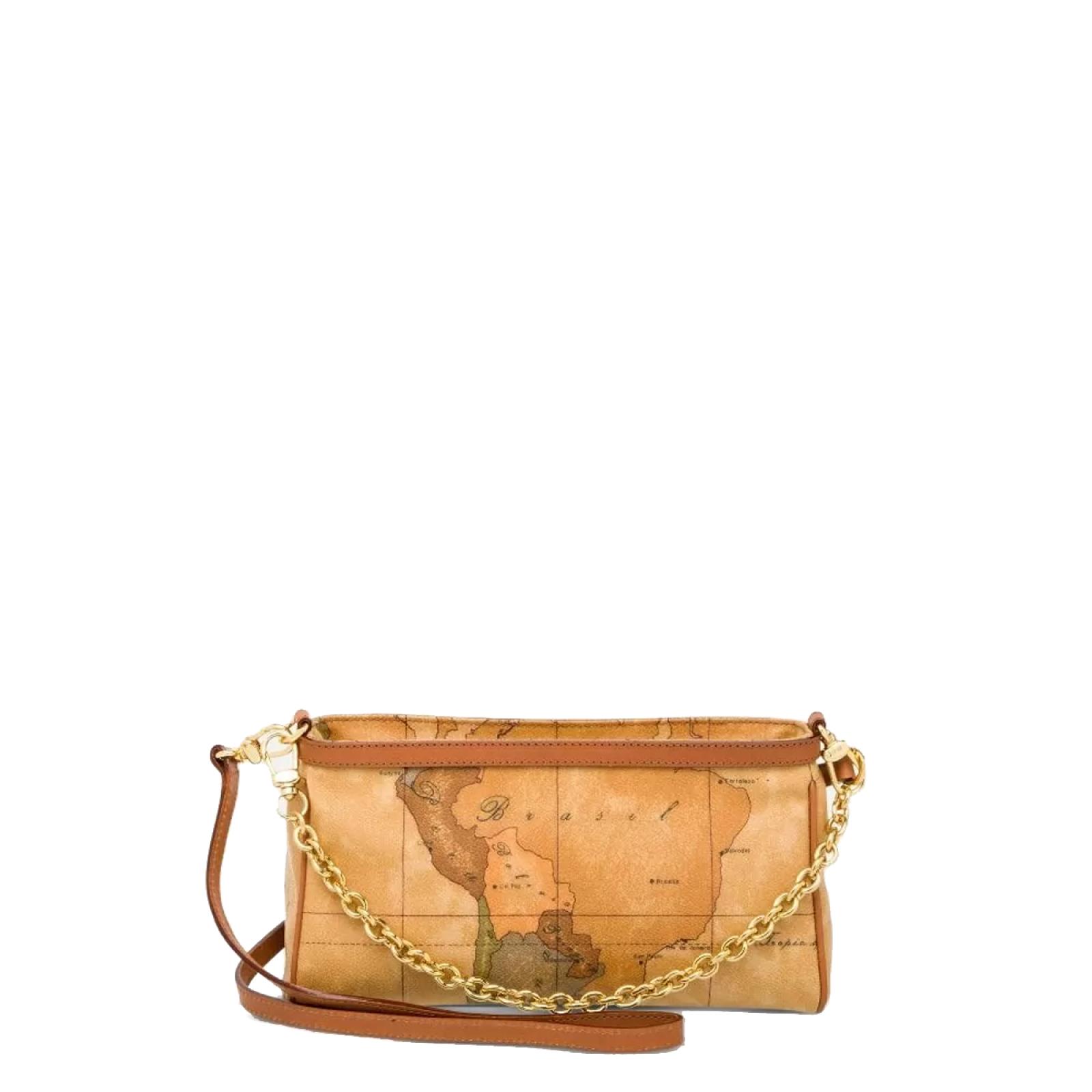 Alviero Martini 1a Classe Mini Borsa a tracolla con catena Geo Classic Naturale - 1