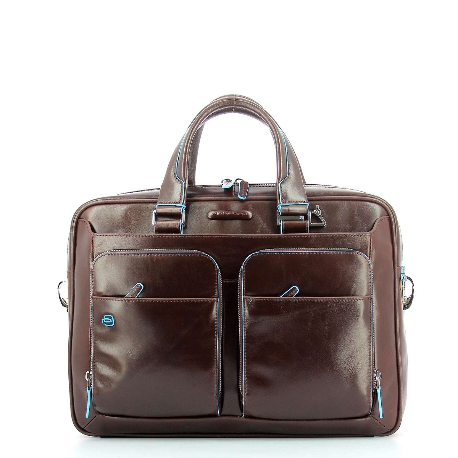 Slim Briefcase Blue Square 14.0-MOGANO-UN