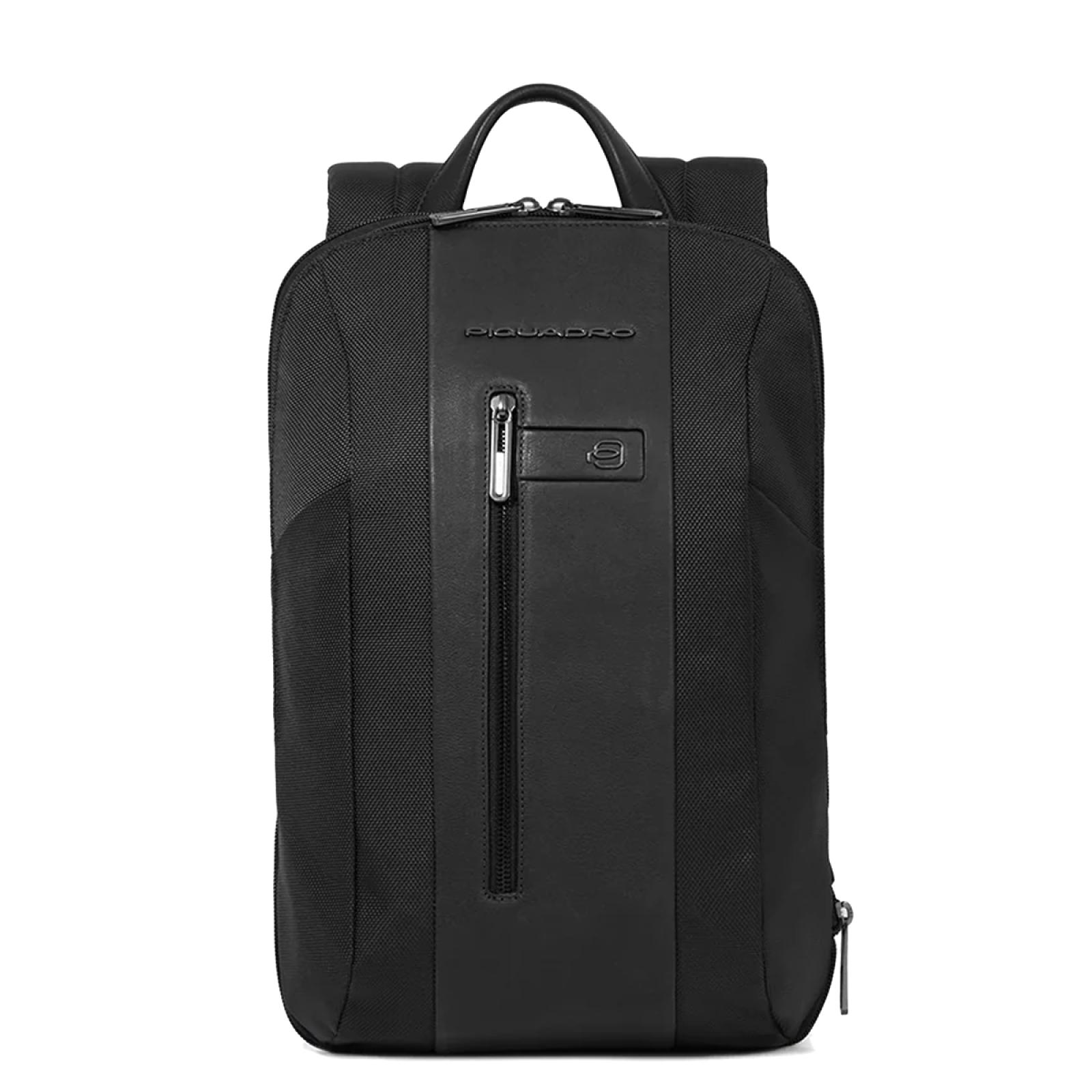 Piquadro Zaino Sottile Porta PC Espandibile Brief 15.6 in tessuto riciclato - 1