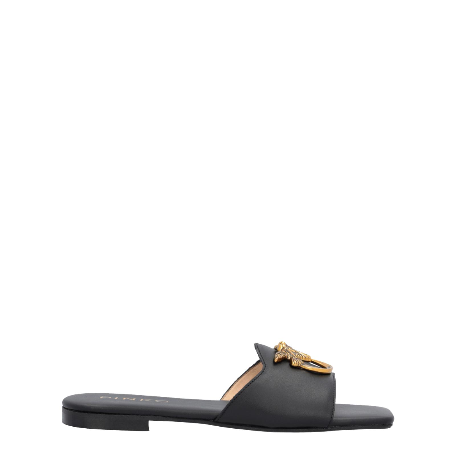 Pinko Mules Marli in pelle Nero - 1