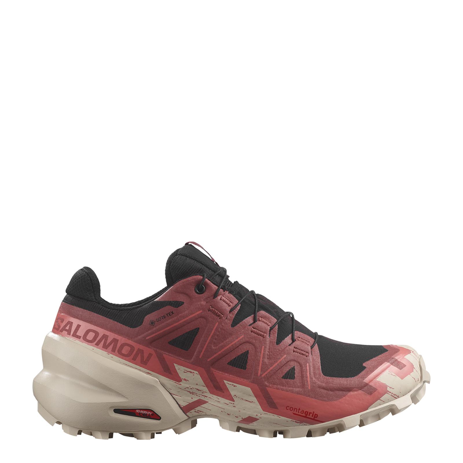 SALM Scarpe Donna da trail running Speedcross 6 Gore-Tex Black Cow Hide Faded Rose - 1