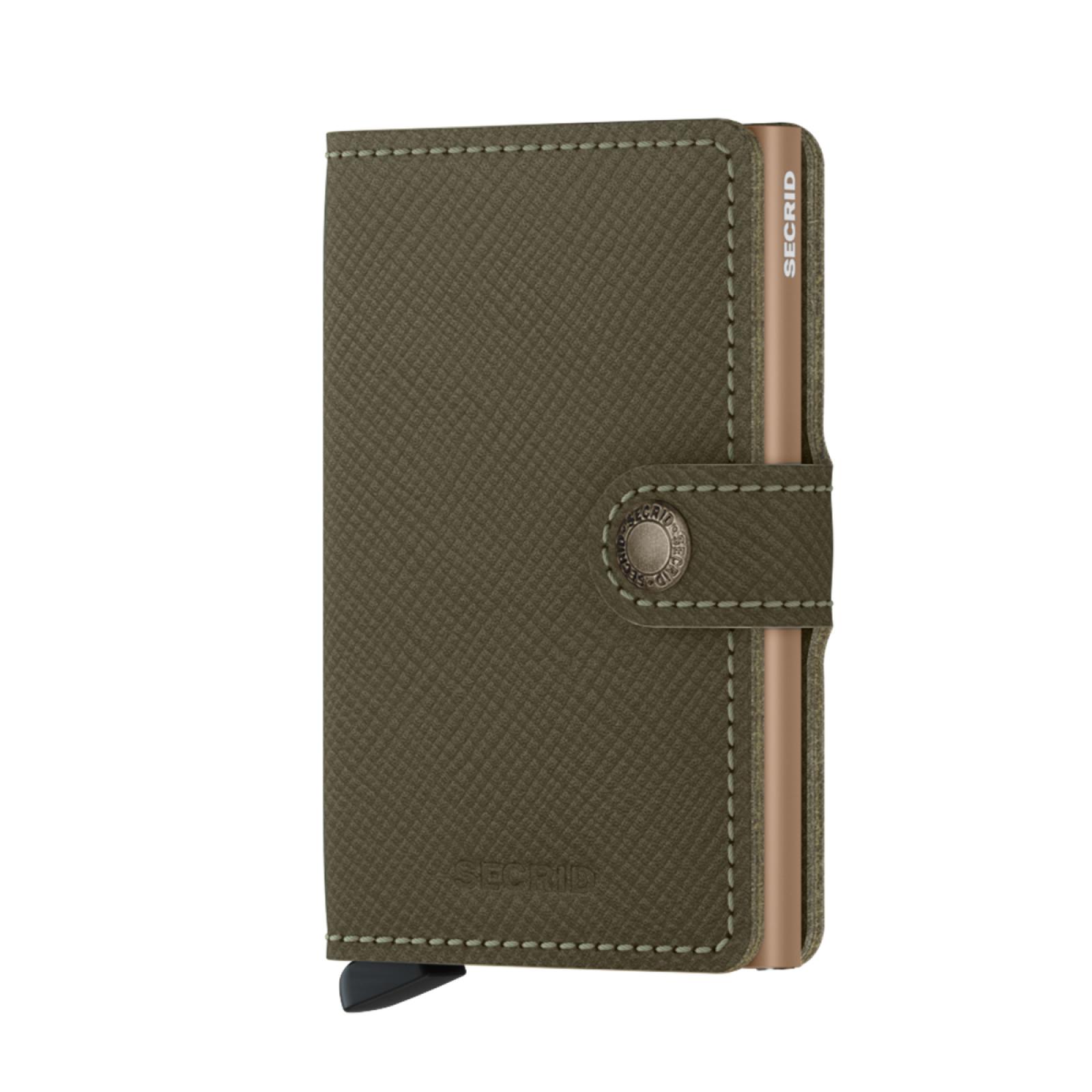 Secrid Miniwallet Saffiano RFID Olive - 1