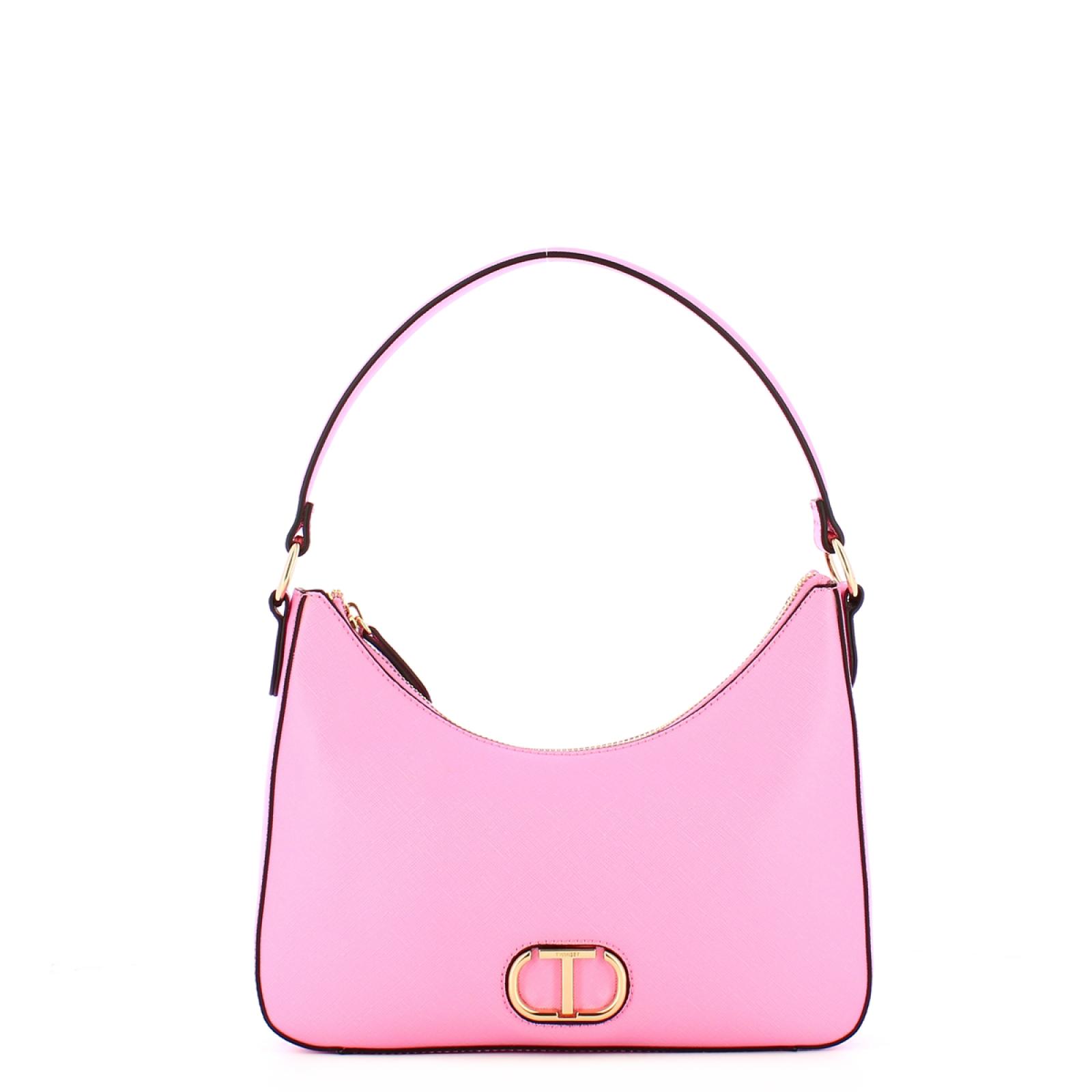 Twin Set Borsa a spalla con Oval T Prism Pink - 1