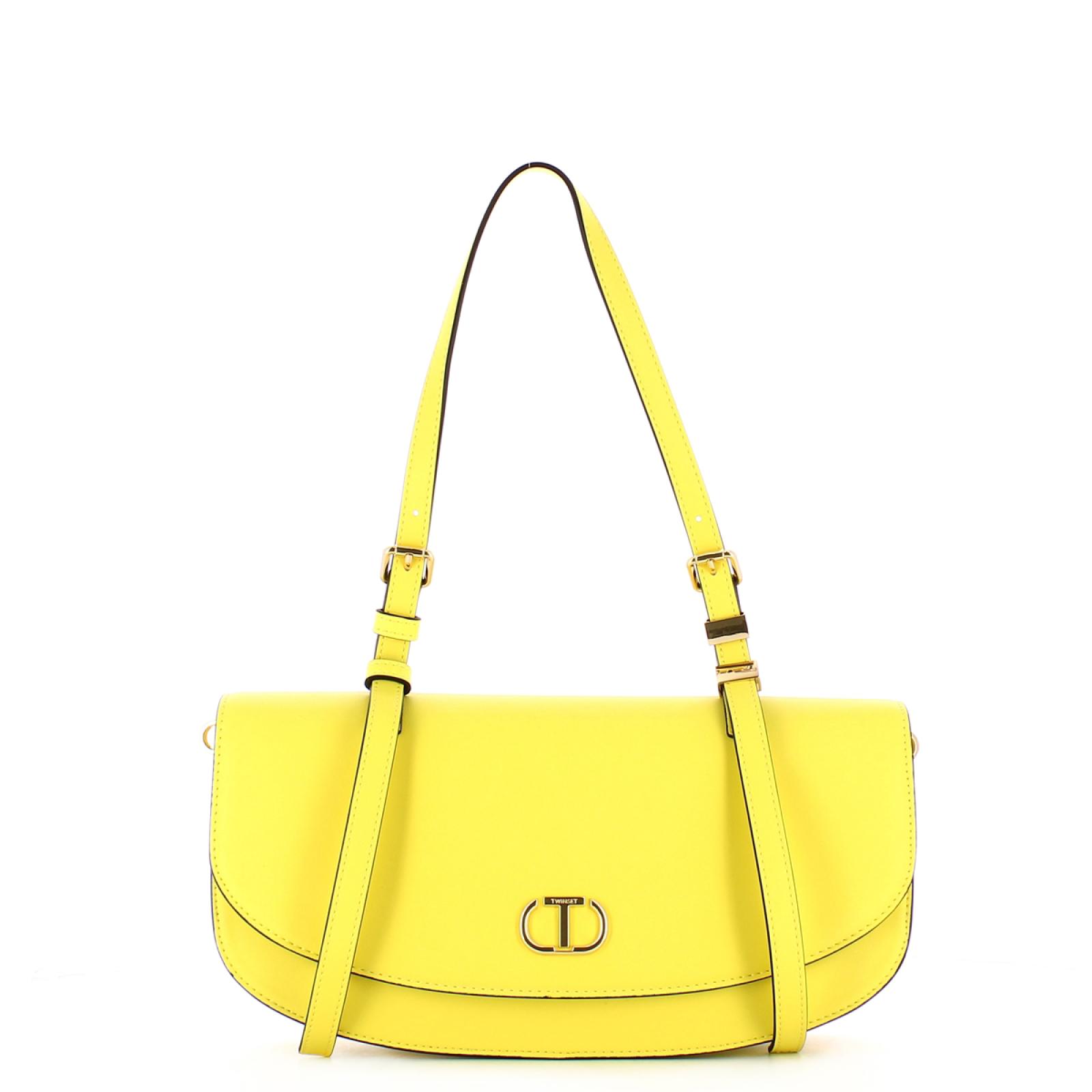 Twin Set Borsa a spalla con Oval T Light Lemon - 1