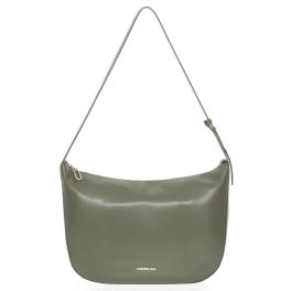 Borsa a spalla in pelle Luna Military Olive - 1