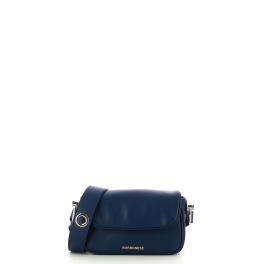 Borbonese Mini Borsa a tracolla in pelle Blu OP Naturale - 1