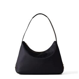 Borbonese Hobo Bag Road Medium Dark Black - 1