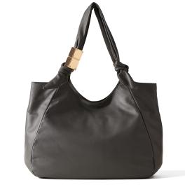 Borbonese Shopper Domino Large Clay Grey - 1