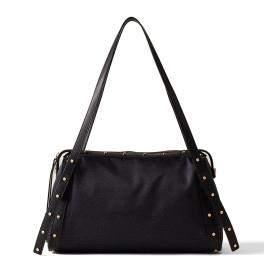 Borbonese Bauletto Metropole Medium Dark Black - 1
