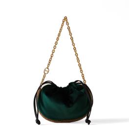 Borbonese Mini Borsa Coquille Alloro OP Naturale - 1