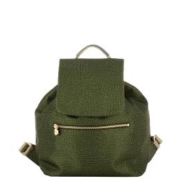 Borbonese Zaino Medium in Nylon Riciclato Alloro - 1