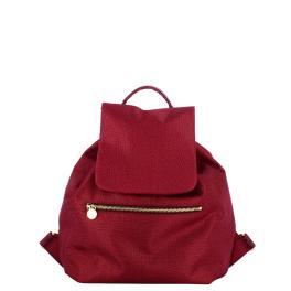 Borbonese Zaino Medium in Nylon Riciclato Merlot - 1