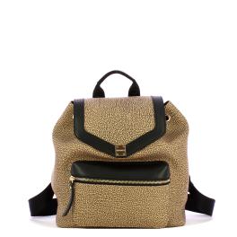 Borbonese Zaino Medium OP Naturale Nero - 1