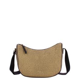 Borbonese Tracolla Luna Bag Smal OP Naturale Nero - 1