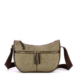 Borbonese Tracolla Luna Bag Small OP Naturale Testa Moro - 1