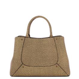 Borbonese Borsa a mano Medium OP Naturale Nero - 1