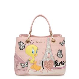Braccialini Borsa a mano Media Cartoline Tweety - 1