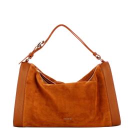 Coccinelle Borsa a mano Elinor Suede Bicolor Cognac Cognac - 1