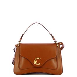 Coccinelle C-Me Calf Cocker Medium Cognac Handbag - 1