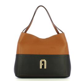 Furla Hobo Bag Primula L Nero Cognac - 1