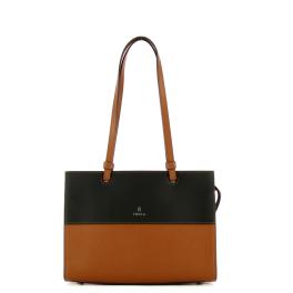 Furla Borsa a spalla Varsity M Cognac Nero - 1