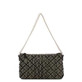 Gaëlle Mini Pochette Denim Plissé Nero - 1