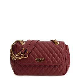 Guess Borsa a spalla trapuntata Maila Merlot - 1