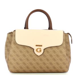 Guess Borsa a mano Rossana Latte Logo Shell - 1