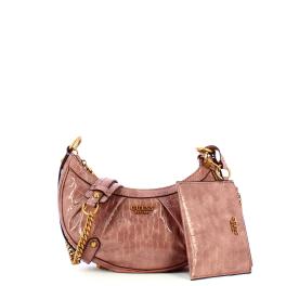 Guess Borsa a tracolla a mezzaluna Clelia Rosewood - 1