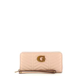 Guess Portafoglio Lovide trapuntato Zip Around Rosewood - 1