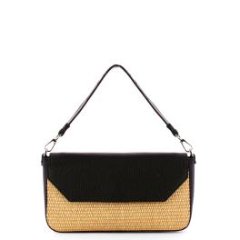 Iuntoo Sottospalla Grande Essenziale Raffia Naturale Nero - 1