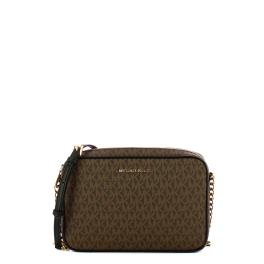 Michael Kors Borsa a tracolla Jet Set logata Brown Black - 1