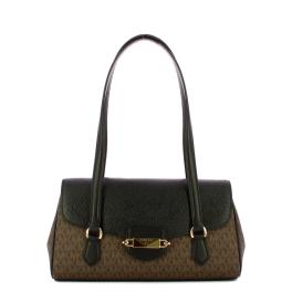 Michael Kors Borsa a spalla Fleur Medium Brown Black - 1