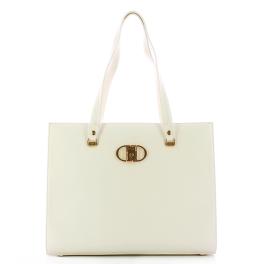 Liu Jo Shopper Ecosostenibile con logo Off White - 1