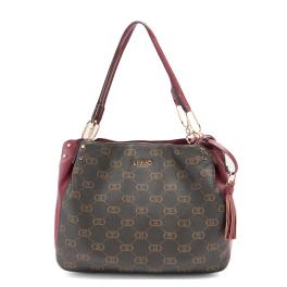 Liu Jo Borsa a spalla Monogram Red Wine - 1