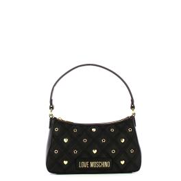 Love Moschino Borsa a mano in nylon con borchie Nero - 1