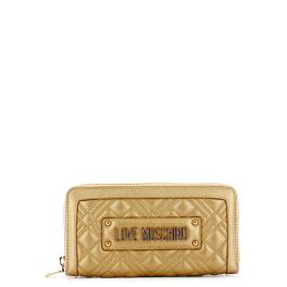 Love Moschino Portafoglio Shiny Quilted Zip Around Oro - 1